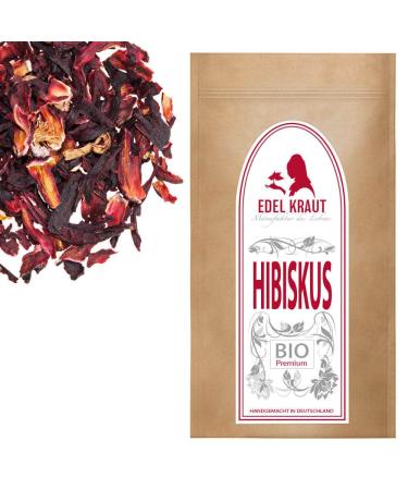 Organic Hibiscus Tea 1kg | Premium Dried Hibiscus Flowers - Noble Herb - 1000g - No Additives Bio Hibiscus Tea - Buy Online on GoSupps.com