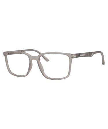 Eyekepper Large Frame Readers Special Spring Hinges Reading Glasses Men Women +1.75 Gray