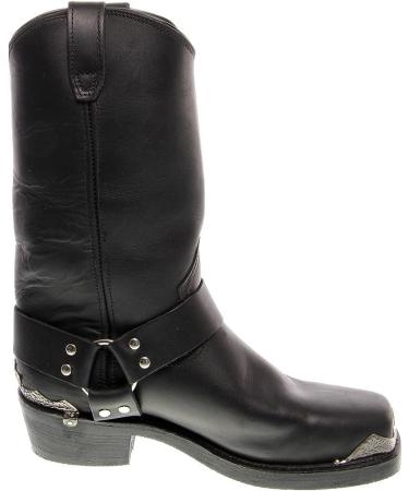 Dingo Men's Chopper Square Toe Mid Calf Boots - Black | Size 13 X-Wide - Buy Online on GoSupps.com