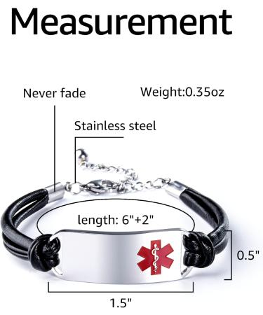 Personalized Caramel Sweet Life Medical Alert Bracelets for Women | Stainless Steel Emergency ID Wristband - Shop Internationally - Buy Online on GoSupps.com
