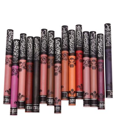Matte Liquid Lipstick Set, Spdoo 15 Colors Long Lasting High Pigmented Velvet Lip Gloss Kit A02
