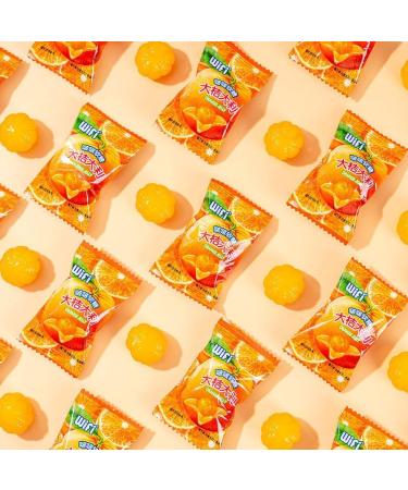 Peeling Fruit Juice Fudge Orange juice flavored candy fruit soft candy gummy candy healthy nutritious dessert wedding candies New Year Candy Chinese delicious snack gift pack (800g(About 86pieces)) - Buy Online on GoSupps.com