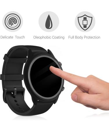 kwmobile Huami Amazfit GTR 2 / 2e Cover (Set of 2) - Tempered Glass & Plastic Frame, Black - Buy Online on GoSupps.com