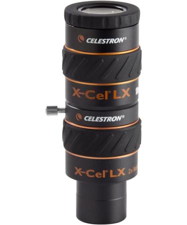 Celestron 93529 X-Cel LX 2x Barlow Lens 1.25-Inch Black for Enhanced Telescope Viewing - Buy Online on GoSupps.com