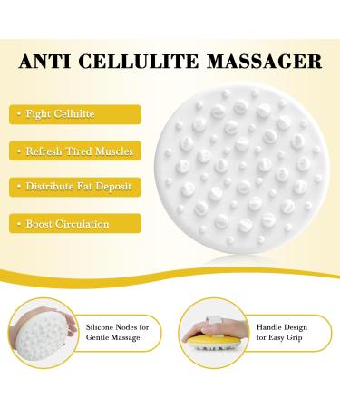 Anti-Cellulite Massage Oil with Massager - Natural Collagen & Stem Cell Skin Tightening Oil for Legs & Butt 8 Fl Oz | Effective Cellulite & Stretch Mark Remover - Buy Online on GoSupps.com