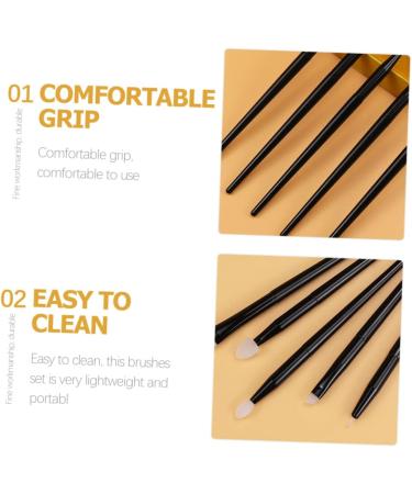 5 sets of silicone make-up eyeshadow brush eye shadow brush make-up brush lip applicator lip brush cosmetic eye shadow brush forming gel - Buy Online on GoSupps.com