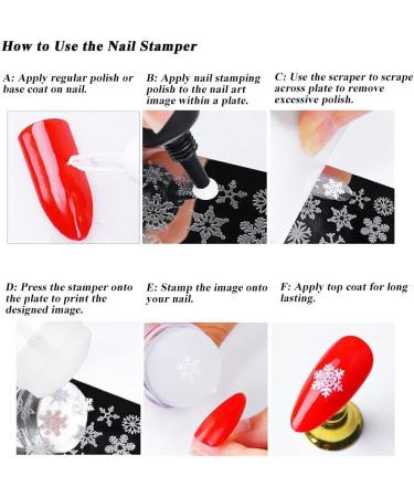 French Nail Stamper - Silicone Nail Art Stamping Jelly with Scraper for DIY Decoration - Buy Online on GoSupps.com