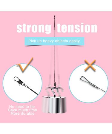 KINBOM 60pcs Stainless Steel Fishing Leader Line with Swivel Buckles - Ideal for Saltwater & Freshwater Fishing Tackle - Buy Online on GoSupps.com