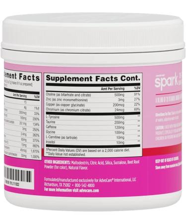 Buy AdvoCare Spark Vitamin & Amino Acid Supplement - Energizing Pink Lemonade Drink Mix with Vitamins A B-6 C E L-Carnitine & L-Tyrosine - 10.5 oz - International Shipping Available - Buy Online on GoSupps.com