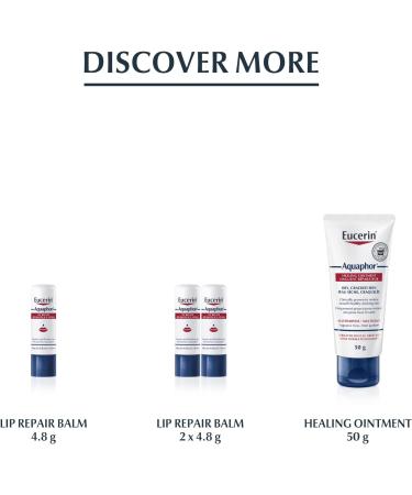 EUCERIN AQUAPHOR Lip Balm Healing Ointment for Extremely Dry Chapped and Cracked Lips 10ml | Aquaphor Lip Repair | Non-Comedogenic lip balm | Fragrance-free lip balm | Recommended by Dermatologists - Buy Online on GoSupps.com