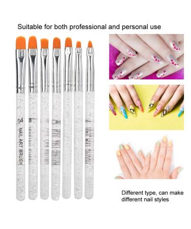 UV Gel Extension Pen Set - 7 Piece Nail Art Brush Kit for Home & Studio Manicure - Buy Online on GoSupps.com