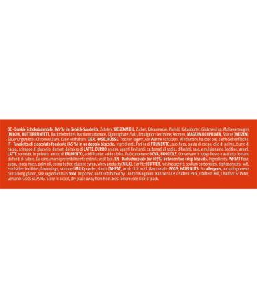 PiCK UP Dark Biscuit Bars 2 Crunchy Cookies with Dark Chocolate Chalkboard (5 x 28 g) - Buy Online on GoSupps.com