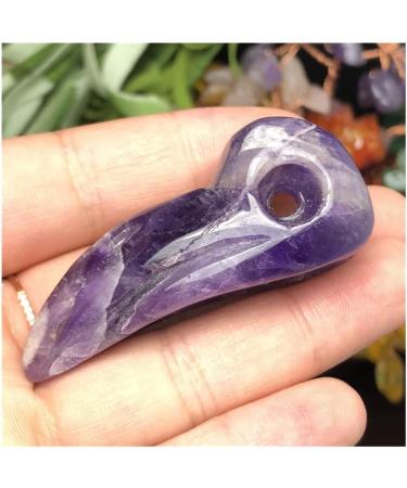 SDWGLD Healing Aura Crystal - Natural Fantasy Amethyst Hand-Carved Beak Craft for Home Decoration | Unique International Shipping - Buy Online on GoSupps.com