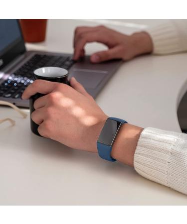 3 Pack Silicone Bands for Fitbit Charge 4 Bands for Women Men  Soft Breathable Sport Replacement Wristbands for Fitbit Charge 4/Charge 3/Charge 3 SE (Black/Navy Blue/Grey  Small) Black/Navy Blue/Grey Small - Buy Online on GoSupps.com