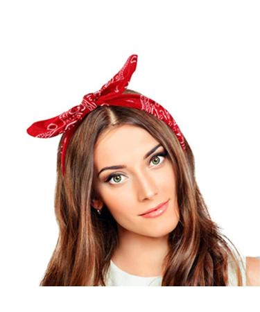 6 Pack Floral Print Headbands for Women | Sporty & Stylish Hair Bands | Versatile Bandanas for Face Washing & Everyday Use - Buy Online on GoSupps.com