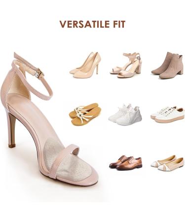 FlyCoco 4 Pairs Metatarsal Pads & Non-Slip Heel Grips for Women | Silicone Gel Cushion Inserts for High Heels | Comfort & Pain Relief - Buy Online on GoSupps.com