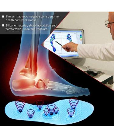 Acupressure Magnetic Massage Insoles for Men | Washable & Cuttable | Deodorizing Therapy Shoe Insoles with Magnetic Stones | Reflexology Pain Relief & Comfort Pads - Buy Online on GoSupps.com