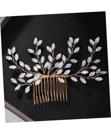 DOITOOL Sweet Rhinestone Hair Accessories Crystal Headpiece Hair Toppers for Women Blue Beads Bridal Hair Womens Hair Accessories Tiara Bride Metal Wig European and American - Buy Online on GoSupps.com