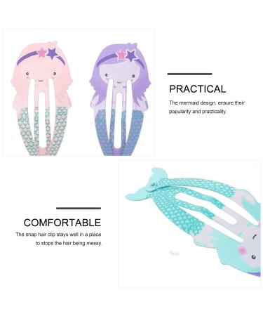 FRCOLOR 12-Piece Mermaid Baby Hair Clips | Cute Hair Accessories for Girls & Toddlers | International Shipping - Buy Online on GoSupps.com