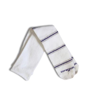 Core-Spun Patterned AFO Interface Socks for Kids by SmartKnit Large White/Grey/Purple - Buy Online on GoSupps.com