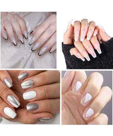 Lokyango French Tip Cutter for Acrylic Nails - 3pcs Manicure Edge Trimmer Set with V Shape Cutter, Brush, and Cutting Knife - Perfect for Creating Easy Smile Line French Tips - Buy Online on GoSupps.com