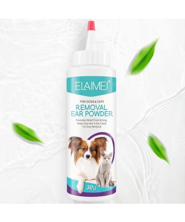 Ear Powder for Pets | 30G Safe Efficient Healthy Ear Wash Powder - Odor Removal Pet Accessories Ear Cleaner for Pets Rabbits Dogs Bunnies Puchen - Buy Online on GoSupps.com