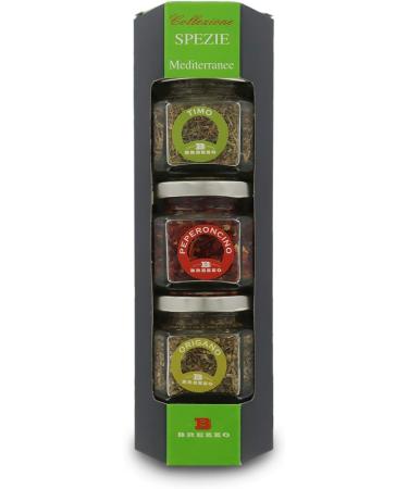 Brezzo - TRIS MEDITERRANEAN SPICES (oregano thyme chili pepper) - Buy Online on GoSupps.com