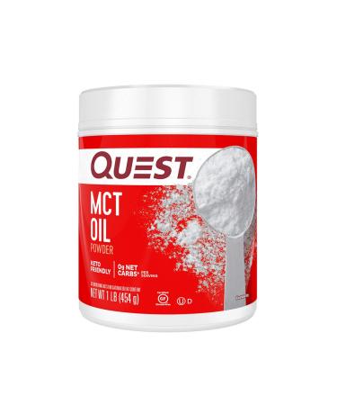 Quest Nutrition MCT Powder Oil, 0g Net Carbs, 0g Sugar, No Additives, 16 Ounce (Pack of 1)