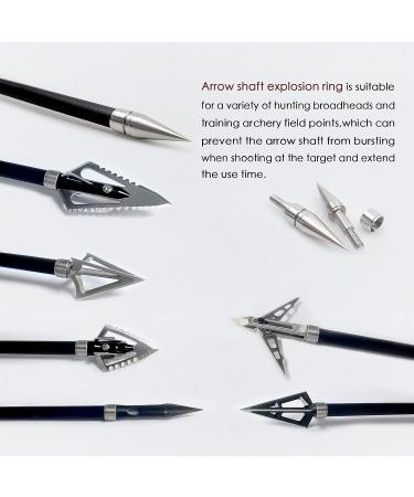 DIOLILI Stainless Steel Arrow Shaft Explosion-Proof Ring + Aluminum Arrow Inserts for OD19/64 Arrows - Hunting Bow Accessories - Buy Online on GoSupps.com