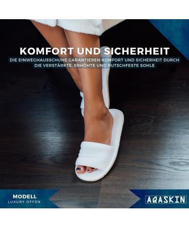 AQASKIN Luxury Slip-Resistant Disposable House Shoes - High-Quality Terry - 10 Pairs - Soft & Convenient for Hotels Spas & Wellness Centers - Quantity Discount Available - Buy Online on GoSupps.com