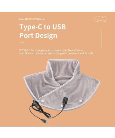 Warm Heated Shoulder Pad & Scarf - Fulenyi Gray | Skin-Friendly 3 Heat Settings for Neck & Back Relief - Buy Online on GoSupps.com