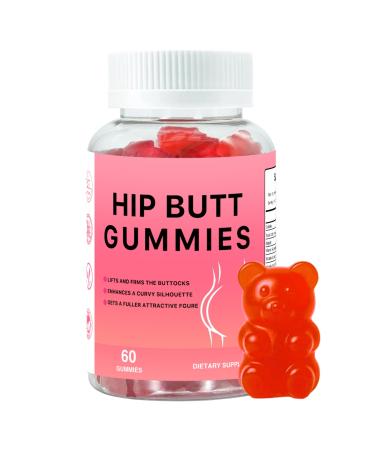 Siyolaherb Hip BBL Gummies for Women Body 60 Booty Gummies Blend with Vitamin C & Zinc