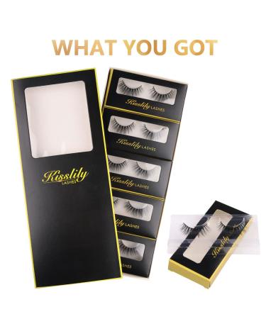 Buy 5 Pairs 18mm 3D Wispy Mink Lashes - Wholesale Fluffy Curled Eyelash Extensions Reusable & Cruelty-Free - Buy Online on GoSupps.com