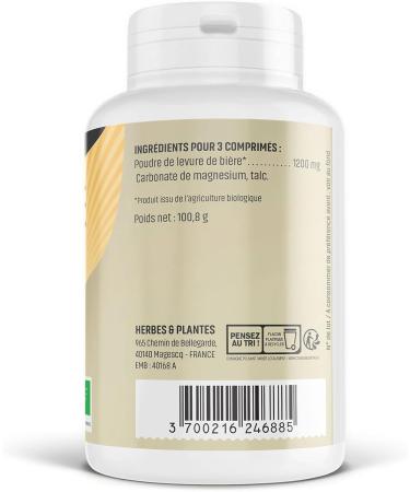 Herbs and Plants Brewer's yeast Bio 200 Tablets 400 mg - Buy Online on GoSupps.com