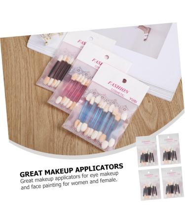 FOMIYES 40pcs Sponge Stick Makeup Applicator Flash Suit Eyeshadow Sponge Brush Eyeshadow Stick Lip Brush Mix - Buy Online on GoSupps.com
