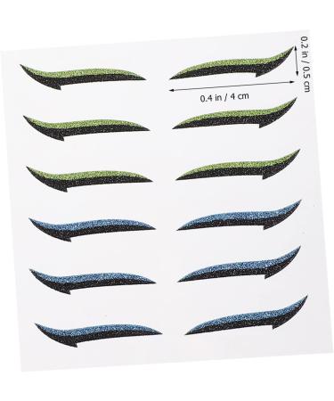 Ipetboom 12 Pairs Glitter Eyeliner Invisible Eyelid Tapes Flash Tape Eye Makeup Stickers Miss Eyes Skin Patch - Buy Online on GoSupps.com