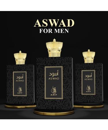 Aswad Perfumes Fresh & Long-Lasting Eau de Parfum for Men Apple Bergamot Sandalwood Vanilla Exotic Oriental Fragrance for Men 3.4 oz - Buy Online on GoSupps.com