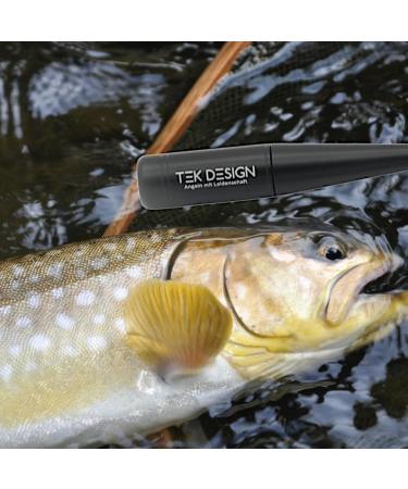 TEK Design Fischbet bber - Aluminum Fish Slogan Homicide Fishing Stick 25cm with Slippery Handle & Hand Loop | Perfect Gift for Anglers | Premium Fishing Accessories - Buy Online on GoSupps.com