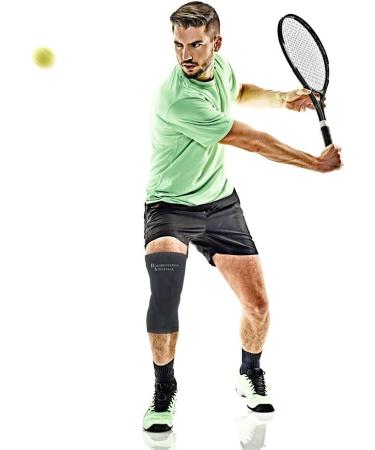 Buy Copper Infused Knee Compression Sleeve - Large Black | International Shipping Available - Buy Online on GoSupps.com