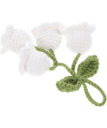 Zerodeko 2pcs Lily of The Valley Pendant Braids Accessories Embellishments for Crafting Small Crochet Flower Whitex2pcs 11X5CMx2pcs - Buy Online on GoSupps.com