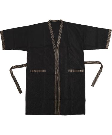 Polyester Short Sleeve Haircut Pocket Apron Stylish and Professional Waterproof Versatile Use Black Color 2 Pockets for Salon Home - Buy Online on GoSupps.com