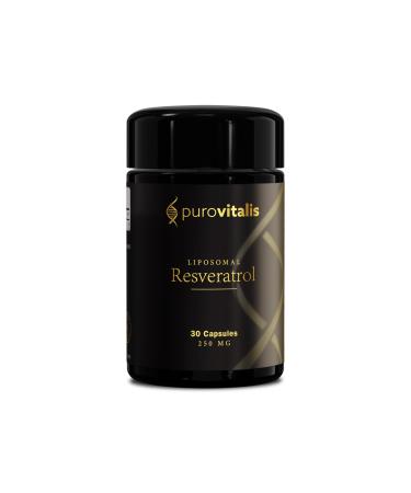 PUROVITALIS Resv ratrol liposomal 250mg 30 portions (30 g lules v g taliennes) suppl ment antioxydant trans-resv ratrol de haute puret