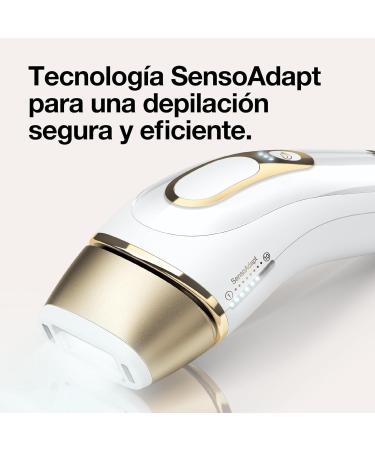 Braun IPL Silk Expert Pro 5 - Permanent Hair Removal Device Venus Razor & Bag | Best Gift for Women Alternative to Laser Hair Removal PL5137 - White/Gold - Buy Online on GoSupps.com