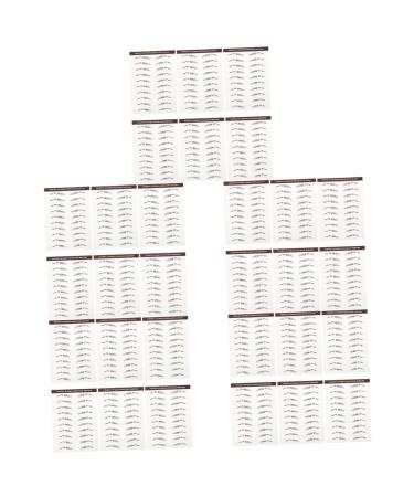 Healeved 30 Pcs Eyebrow Stickers Artificial Eyebrow Instant Transfer Eyebrows Makeup Brow Sticker Soy Ink