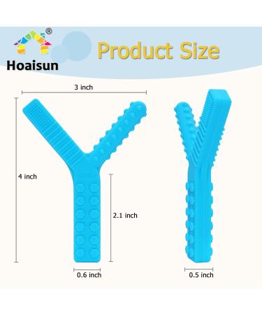 Sensory Chew Toys 2 Pack for Autistic Children - Silicone Oral Motor Tools for Autism ADHD SPD - Biting Fidget & Teething Relief - Blue & Green - Buy Online on GoSupps.com