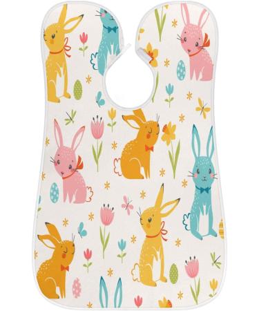 Beard Bib Apron for Men - Non-Stick Waterproof Hair Catcher & Grooming Cape with Rabbits Pattern - Buy Online on GoSupps.com