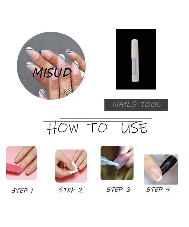 MISUD Press on Nails Short Oval Fake Nails Round Green French Tip Acrylic Nails Glossy Glue on Nails White Swirl Designs False Nails 24 pcs 01-D - Buy Online on GoSupps.com