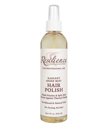 Gold Banner Beauty RESILIENCE Hair Polish 8oz Thermal Straightening Spray for Heat Protection from Blow Dryers Flat Irons & Curling Irons