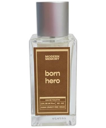 Born Hero Eau de Toilette for Men Notes of Bergamot Santal and Black Pepper Safe for Sensitive Skin Luxury Fragrance 2.5 fl oz Unboxed