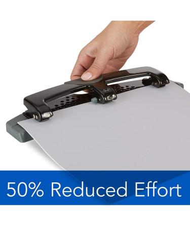 Swingline SmartTouch 3 Hole Punch - 20 Sheet Capacity - Black/Silver - Buy Online on GoSupps.com